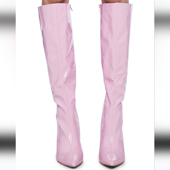 NWT Pink Knee High Boots in sz 7 - Picture 3 of 4